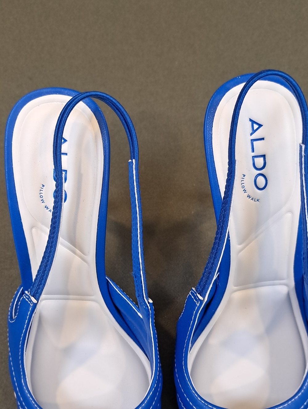 ALDO Striker Slingback Heels - Color: Medium Blue - Size: 6 - Picture 3 of 10